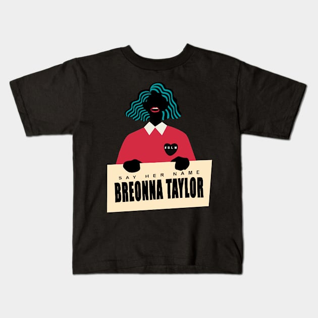 Breonna Taylor Kids T-Shirt by DreamPassion